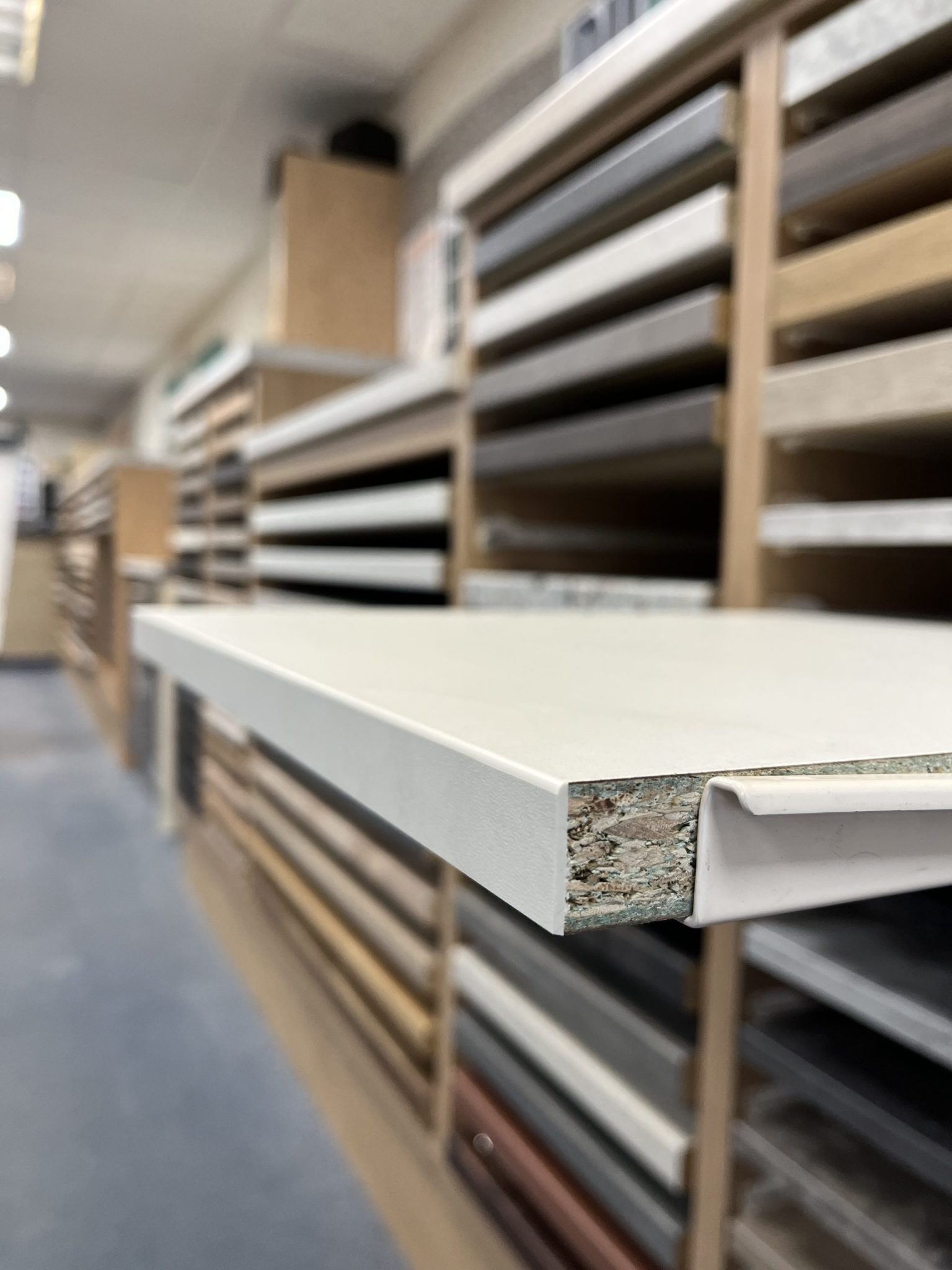 Duropal India White (20mm Square Edged Laminate) Llandaff Laminates LTD