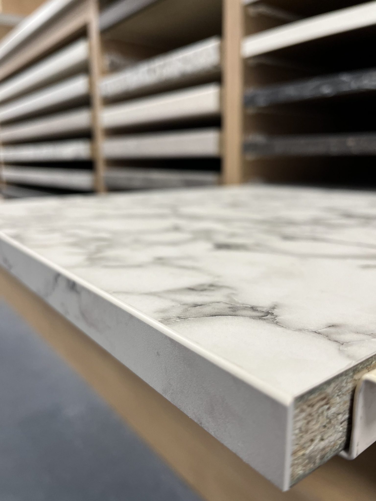 Duropal Carrara Marble (20mm Square Edged Laminate) – Llandaff ...