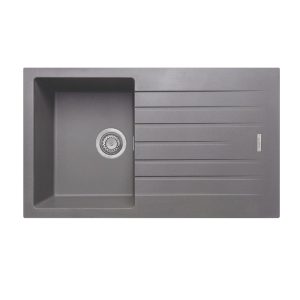 Gemini Composite Compact Bowl Sink - Graphite Grey (S30023)
