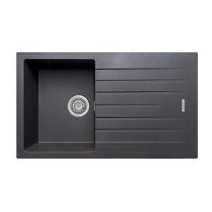 Gemini Composite Compact Bowl Sink - Gunmetal Grey (S30022)