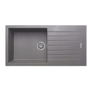 Gemini Composite Single Bowl Sink - Graphite Grey (S30003)