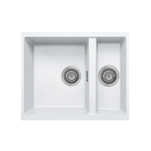 Virgo Composite 1.5 Bowl Undermount Sink - White (S32035)