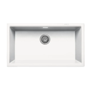 Virgo Composite Large Bowl Undermount Sink - White (S32025)