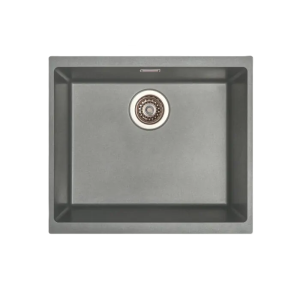Virgo Composite Standard Bowl Undermount Sink - Graphite Grey (S32013)