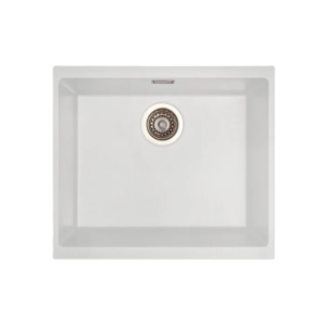 Virgo Composite Standard Bowl Undermount Sink - White (S32015)