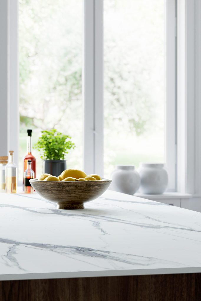 Stratus Statuario (Compact Laminate Worksurface) – Llandaff Laminates LTD