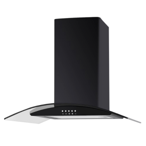 AQ4212BK Curved Glass Hood 70cm Black UBSCG70BK