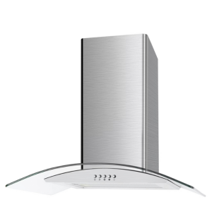 AQ4212SS Curved Glass Hood 70cm Stainless Steel UBSCG70SS