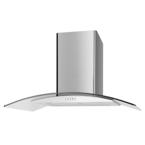 AQ4213SS Curved Glass Hood 90cm Stainless Steel UBSCG90SS