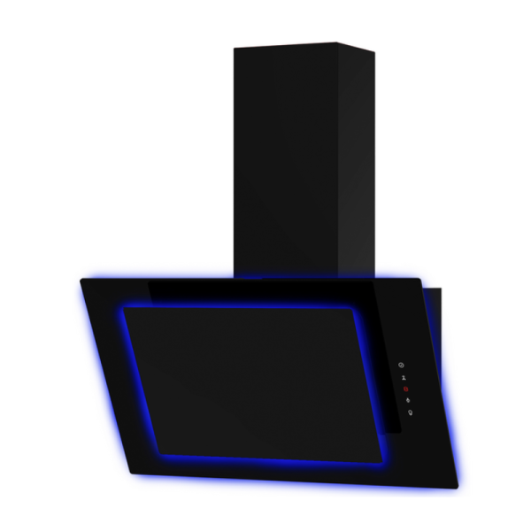 AQ4331BK LED Angled Hood 60cm Black UBAHALO6
