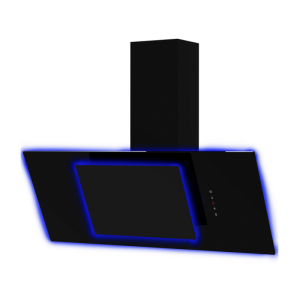 AQ4333BK LED Angled Hood 90cm Black UBAHALO9
