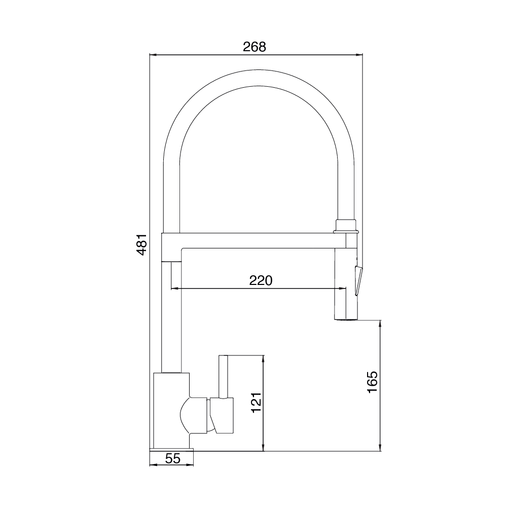 Aquilla Tap Cantina Dimensions