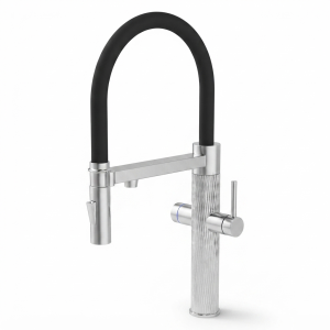 Aquilla Hot Tap Vanquish Chrome Black Hose